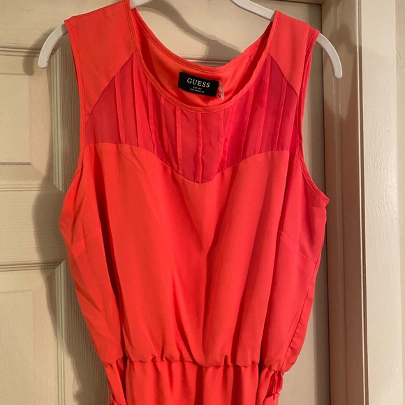 Guess Pink Dress with Waist Tie - Picture 2 of 3